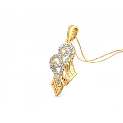 Sana Diamond Pendant in gold
